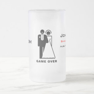 De Cerveja Vidro Jateado Jogo sobre a caneca do fosco - noivo triste