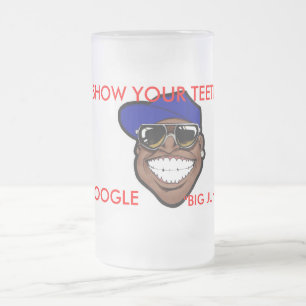 DE CERVEJA VIDRO JATEADO MOSTRE SUA CANECA DOS DENTES