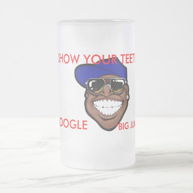DE CERVEJA VIDRO JATEADO MOSTRE SUA CANECA DOS DENTES (Centro)