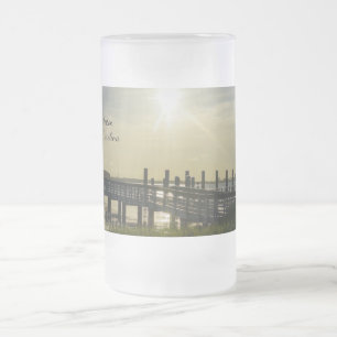 De Cerveja Vidro Jateado Noite Tranquila no Cooper River Caneca Geada