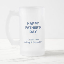 De Cerveja Vidro Jateado O divertimento do rei Pai relaxa e bebe a caneca