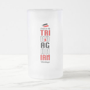 De Cerveja Vidro Jateado Orgulhoso caneca geada do meu patrimônio Trinbagon