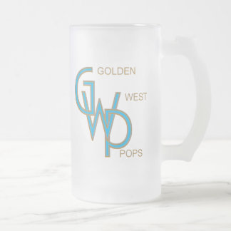 De Cerveja Vidro Jateado Ouro Pop oeste, caneca com carne congelada