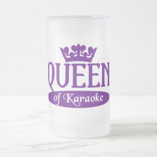 De Cerveja Vidro Jateado Rainha da caneca do karaoke - escolha o estilo & a