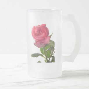 De Cerveja Vidro Jateado Uma caneca do rosa