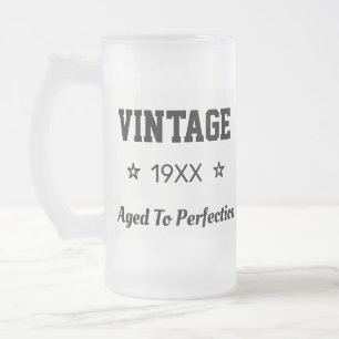 De Cerveja Vidro Jateado Vintage envelhecido à caneca da perfeição