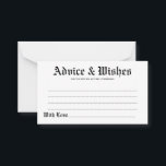 De Conselho Cartão Elegante Russo para Casamento e Desejo<br><div class="desc">Sinta-se livre para personalizar e personalizar este elegante cartão de desejos e conselhos de casamento. As opções de edição estão disponíveis.</div>