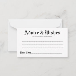 De Conselho Cartão Elegante Russo para Casamento e Desejo