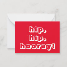 quadril, quadril, coroa! Parabéns, cartão branco v