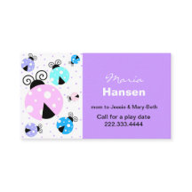 Cartão colorido das mamães dos joaninhas