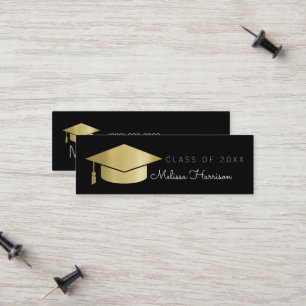 De Contato cartão conhecido graduado, classe elegante de,