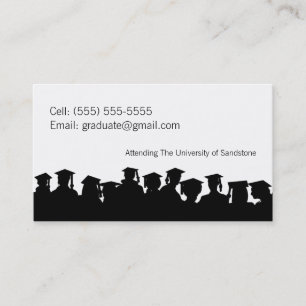 De Contato Cartão conhecido personalizado graduação 2013