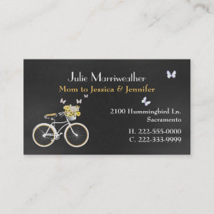 De Contato Cartão feito sob encomenda das mamães da bicicle