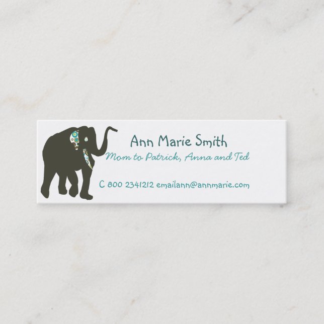 De Contato Cartão telefónico das mamães (Frente)