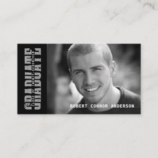 De Contato Foto do cartão conhecido da graduação - escolha da