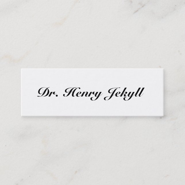 De Contato Jekyll/Hyde, 2 tomou partido cartão telefónico (Frente)