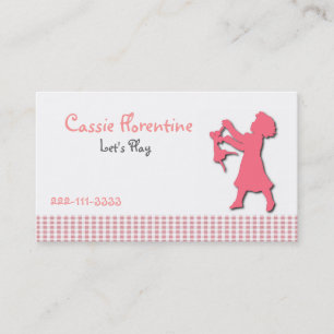 De Contato O cartão telefónico doce da menina