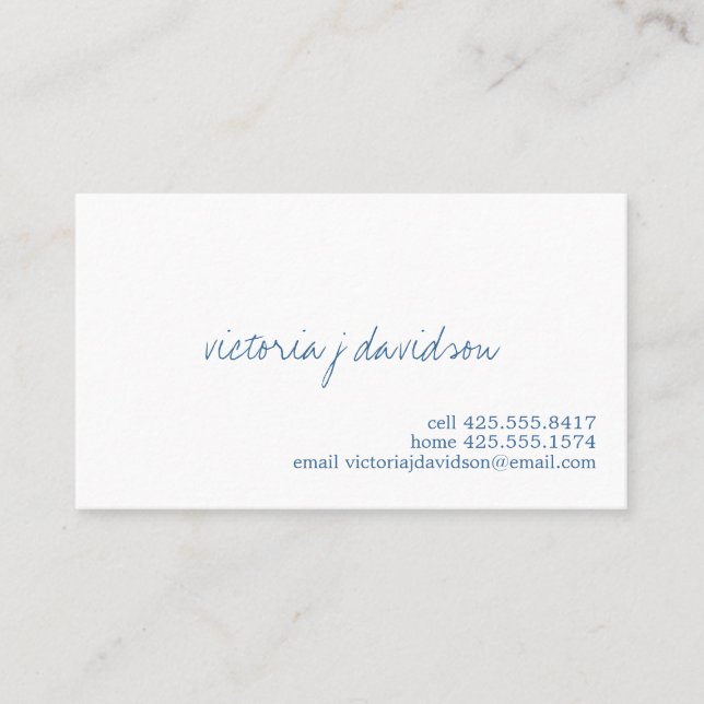 De Contato Simplesmente você cartão telefónico (Frente)