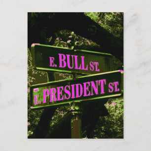 De Convite Bull & Presidente Street ~ Cartão postal / Convit