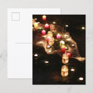 De Convite Cartão Postal da Cerimônia da Luz das Velas – Pers