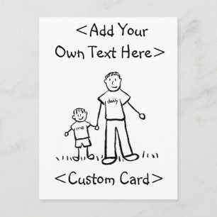 De Convite Cartão postal do pai