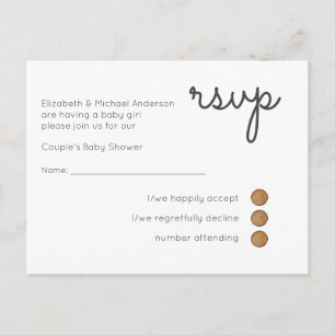 De Convite cartão postal rsvp