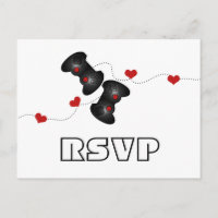 Cartão postal RSVP Geeky Gamers (Escuro)