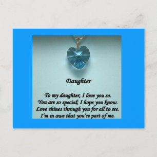 De Convite Filha do meu cartão postal