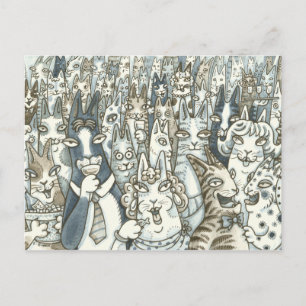De Convite Hiss N' Fitz Cats LIFE'S A PARTY CARTÃO POSTAL *Pe