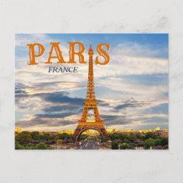 De Convite Paris França - Cartão postal Vintage Torre Eiffel