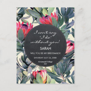 De Convite será meu cartão postal floral tropical tropical