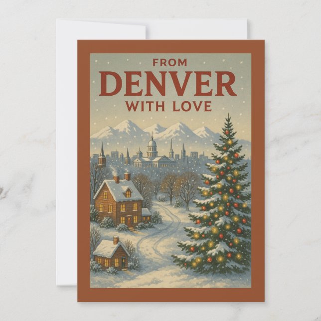 De Denver Com Cartão De Férias Plano De Amor (Frente)