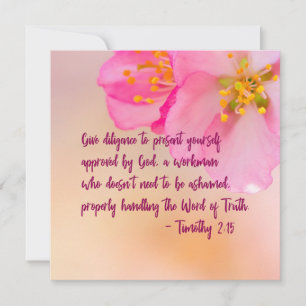 Dê Diligência Para Se Apresentar Cristão