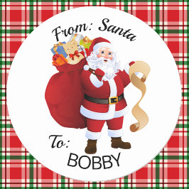 De Etiquetas de Presente de PAPAI NOEL Personaliza