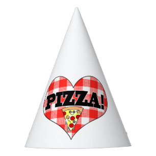De Festa Chapéu do aniversário da fatia da pizza