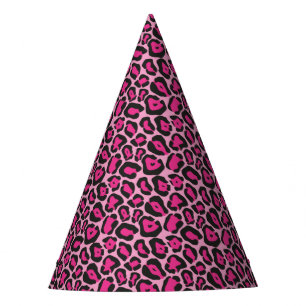De Festa Chapéu do Partido da Impressão do Leopardo Rosa