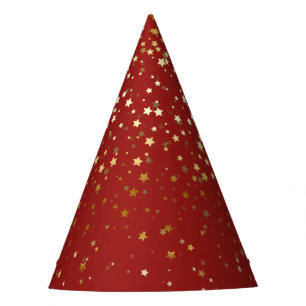 De Festa Chapéu do Partido das Estrelas do Ouro - Vermelho