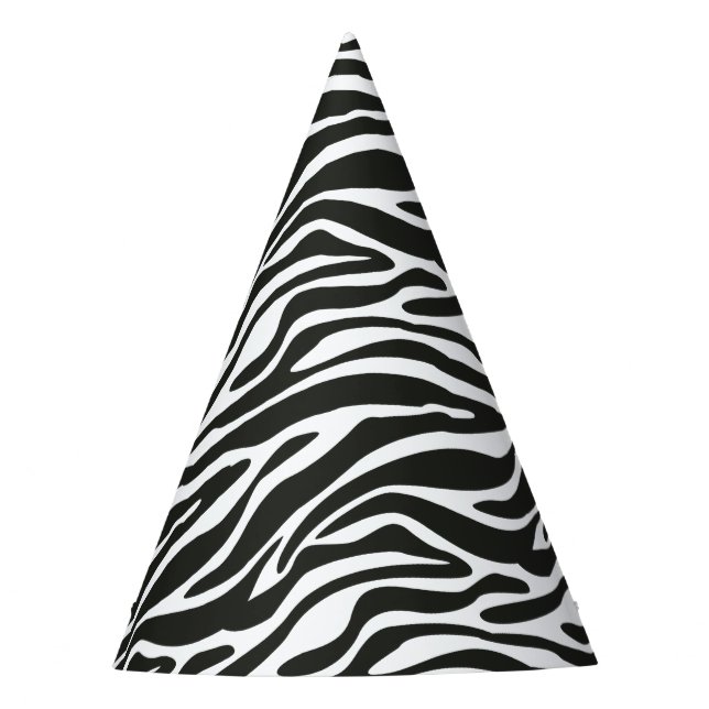 De Festa Chapéu preto e branco do partido da zebra (Frente)