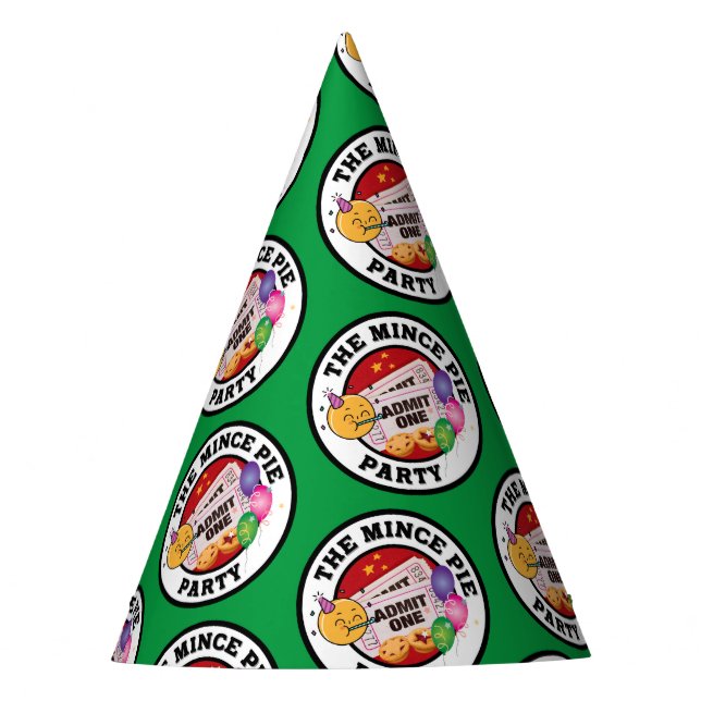 De Festa O Chapéu do Partido Mince Pie (grão verde) (Frente)
