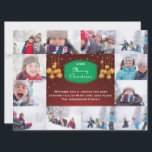 De Festividades 12 cartão do Feliz Natal Collage-6x8Christmas da<br><div class="desc">Colagem de 12 Felizes Natais das fotos - cartão de Natal</div>