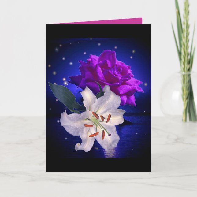 De Festividades A mágica floresce o cartão (Frente)