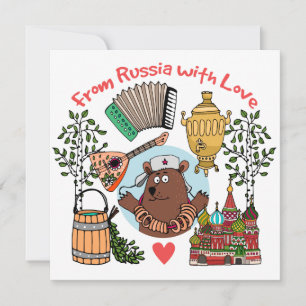De Festividades A Rússia - Cartão
