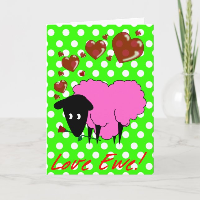 De Festividades Amor Ewe! Cartão (Frente)
