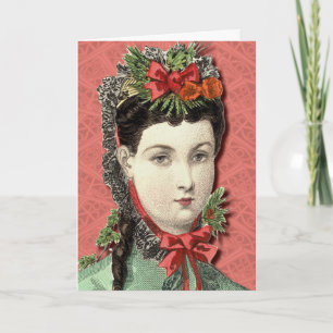 De Festividades Beleza do Victorian - boas festas cartão