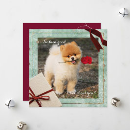 De Festividades Bom Natal Pomeraniano Eu tenho sido um bom cartão