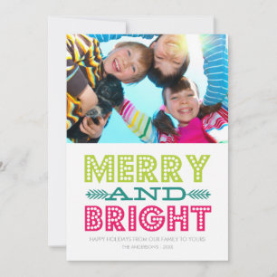 DE FESTIVIDADES BRIGHT HOLIDAY CARTÃO COM FOTOS HOLIDAY