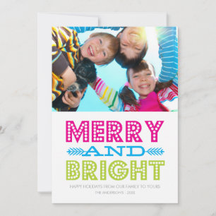 DE FESTIVIDADES BRIGHT HOLIDAY CARTÃO COM FOTOS HOLIDAY