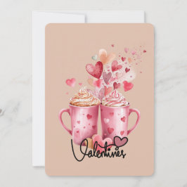 De Festividades Canecas Cor-de-Rosa Sweet Sips & Hearts Cartão do