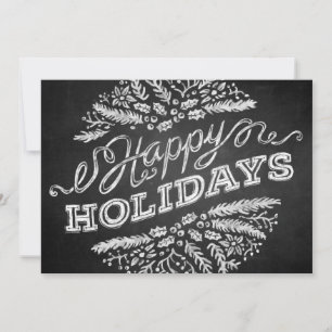 De Festividades Cartão 5x7 escrito à mão do quadro boas festas