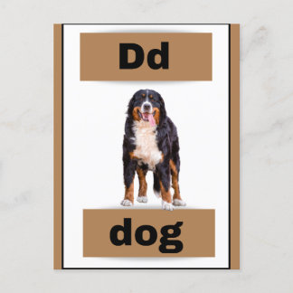 De Festividades cartão alfabético (com imagem real)Cartão postal d